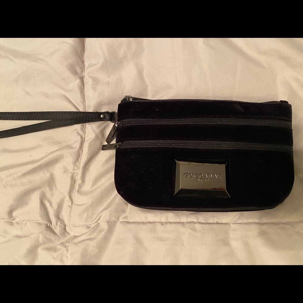 Giorgio Armani Black Wristlet
